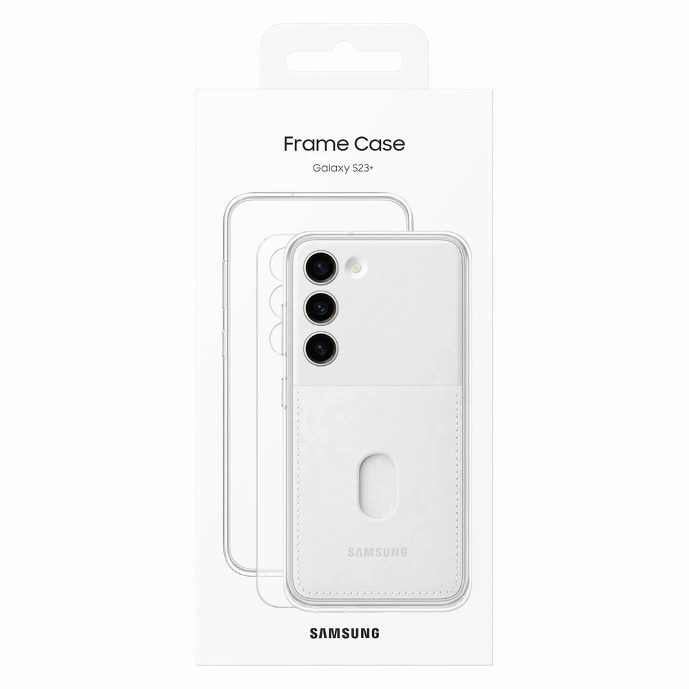Dėklas SAMSUNG Frame Cover Galaxy S23+ EF-MS916CWEGWW Baltas
