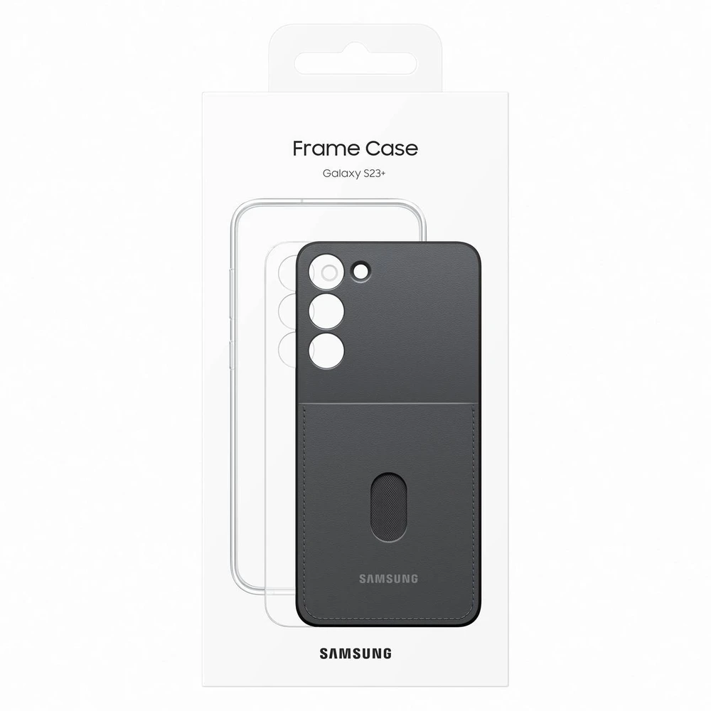 Dėklas MS916CBE Frame Cover Samsung Galaxy S23 Plus, Juodas