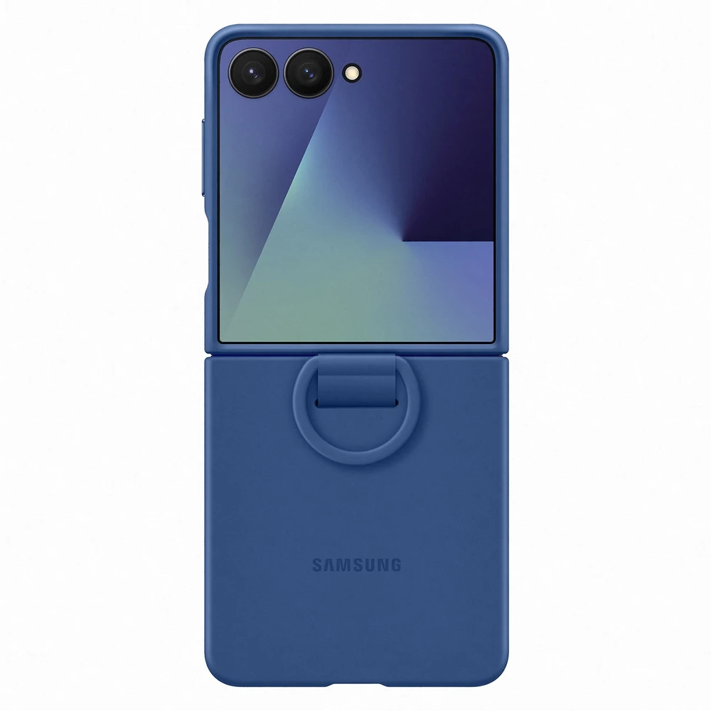 Dėklas PF766TNEGWW Ring Case (Silicone) Samsung Galaxy Flip7, Mėlyna