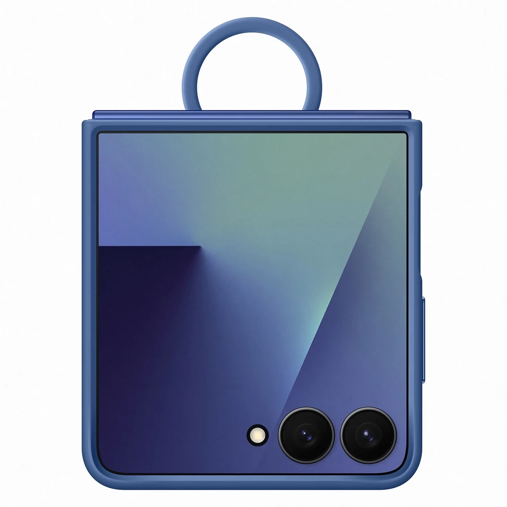Dėklas PF766TNEGWW Ring Case (Silicone) Samsung Galaxy Flip7, Mėlyna