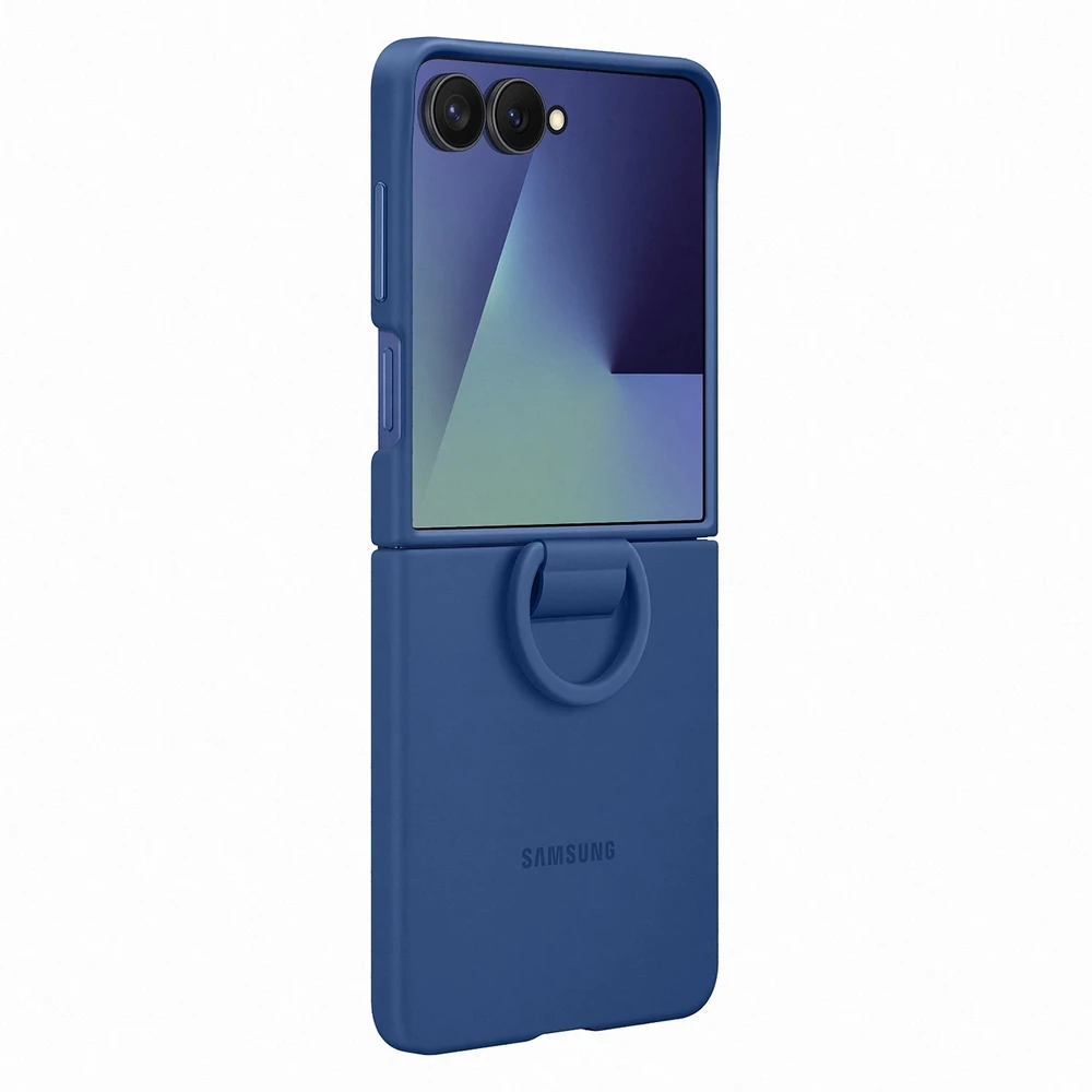 Dėklas PF766TNEGWW Ring Case (Silicone) Samsung Galaxy Flip7, Mėlyna
