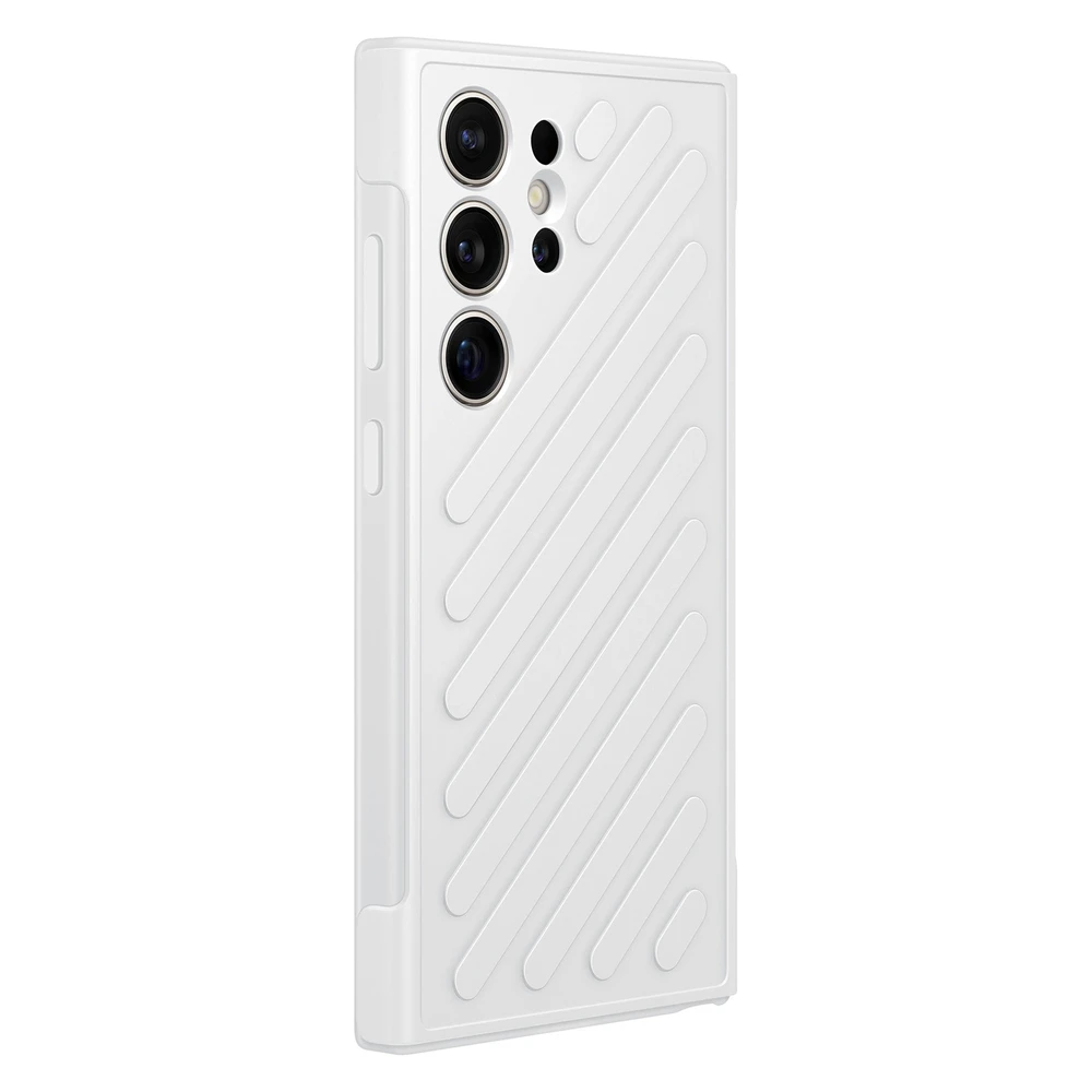 Dėklas „Samsung Galaxy S24 Ultra Shield“ dangtelis šviesiai pilkas