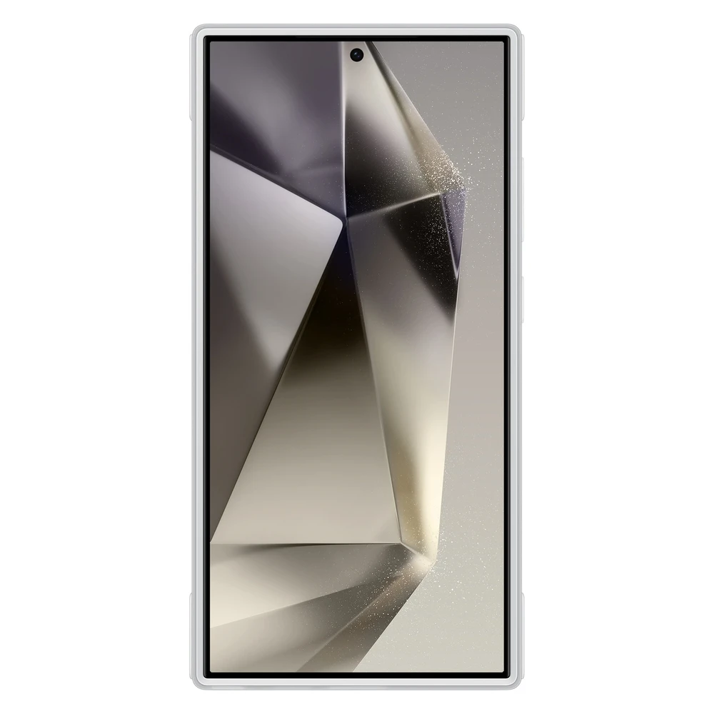 Dėklas „Samsung Galaxy S24 Ultra Shield“ dangtelis šviesiai pilkas