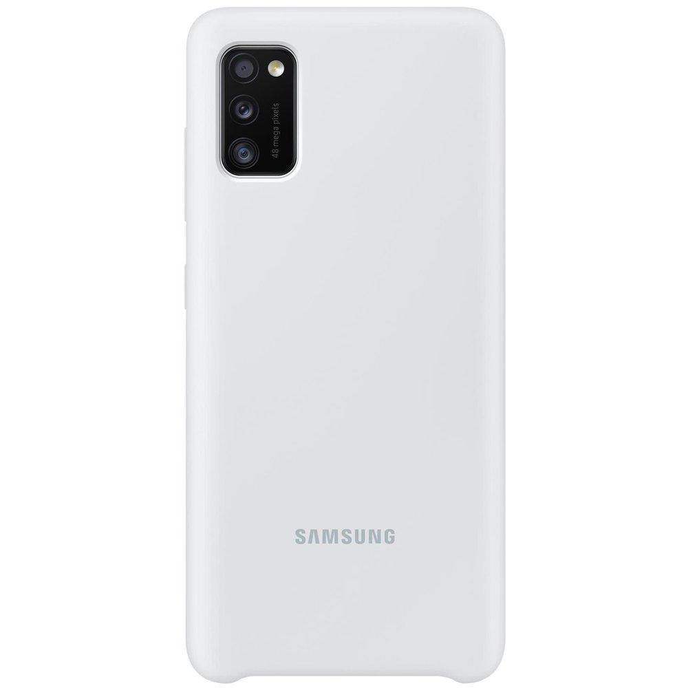 PA415TWE Silikoninis dėklas skirtas Samsung Galaxy A41 (Baltas)