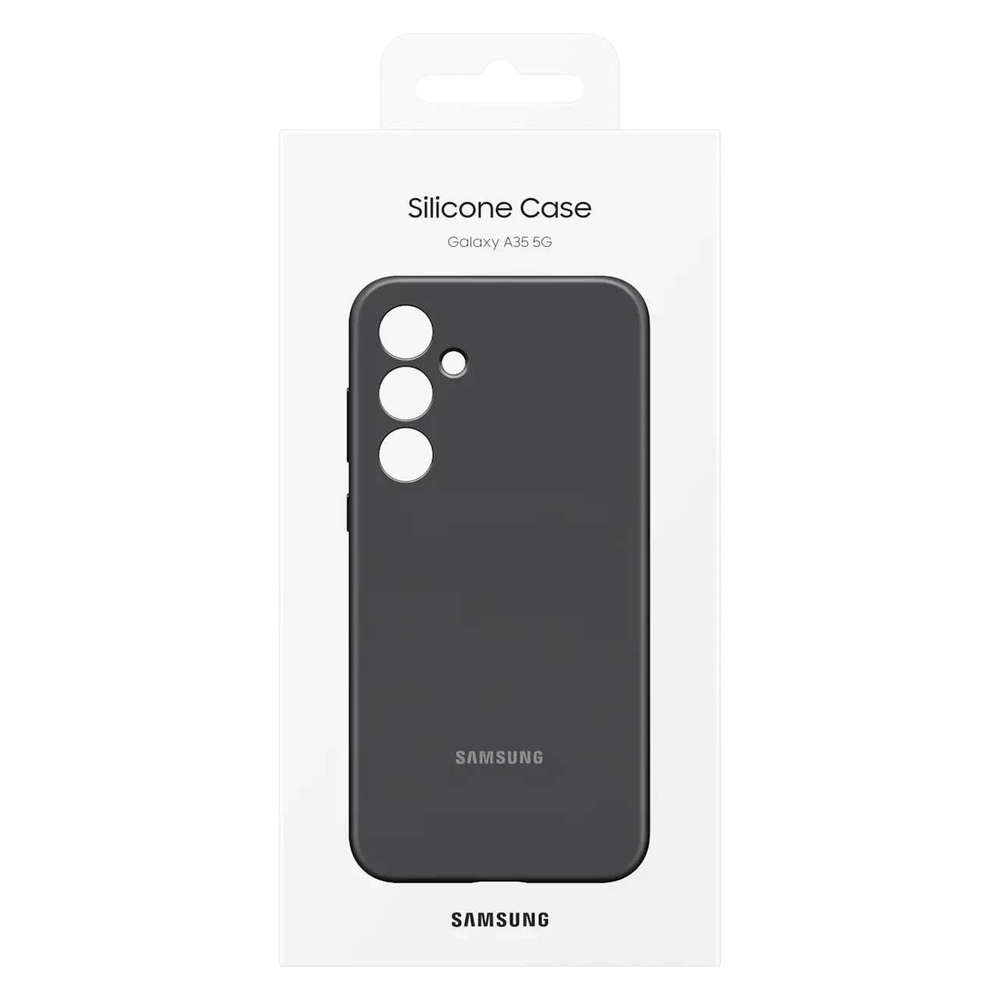 Dėklas Samsung Galaxy A55 Silicone Cover Juodas
