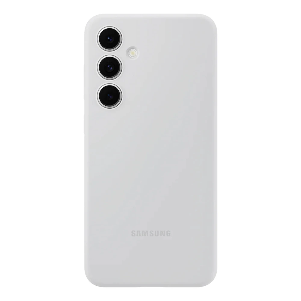 112803 EF-PS721CJE Samsung silikoninis dėklas Galaxy S24 FE pilkos spalvos
