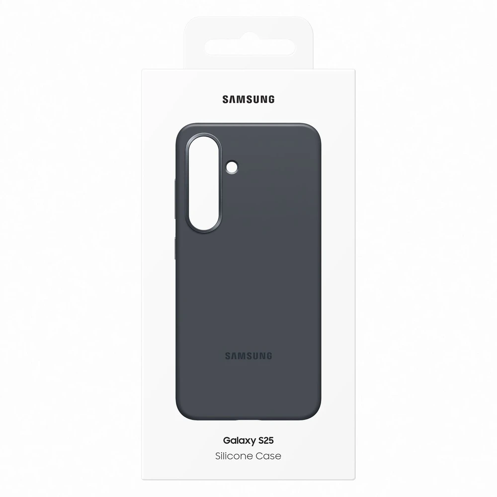 Dėklas Samsung Galaxy S25 Silicone Cover Juodas