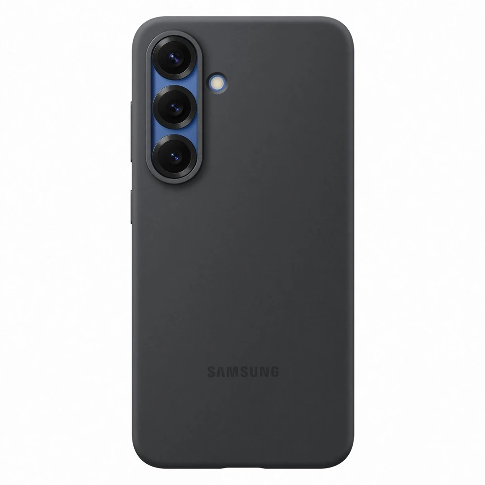 Dėklas Samsung Galaxy S25 Silicone Cover Juodas