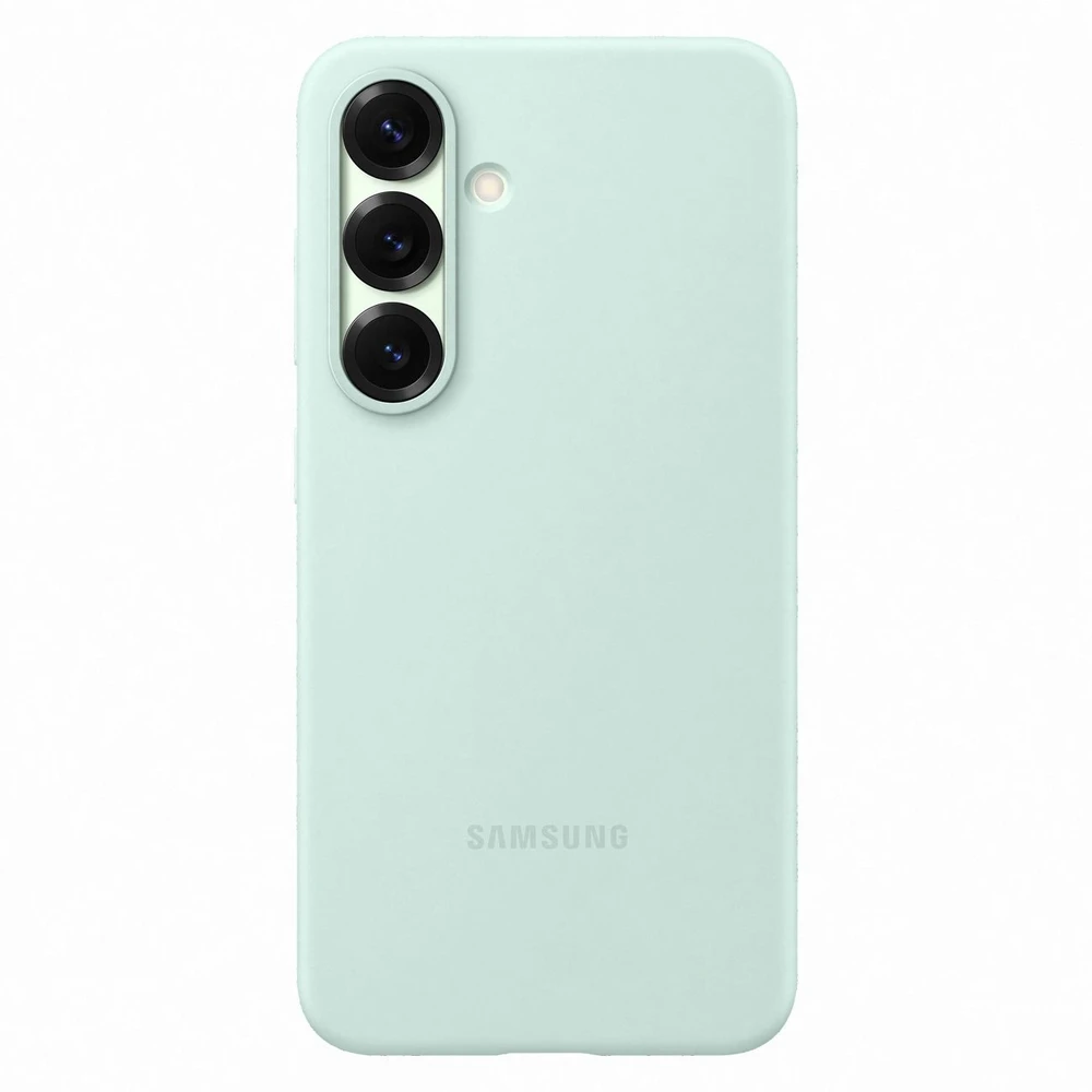 Samsung Galaxy S25 silikoninis dėklas mėtinis