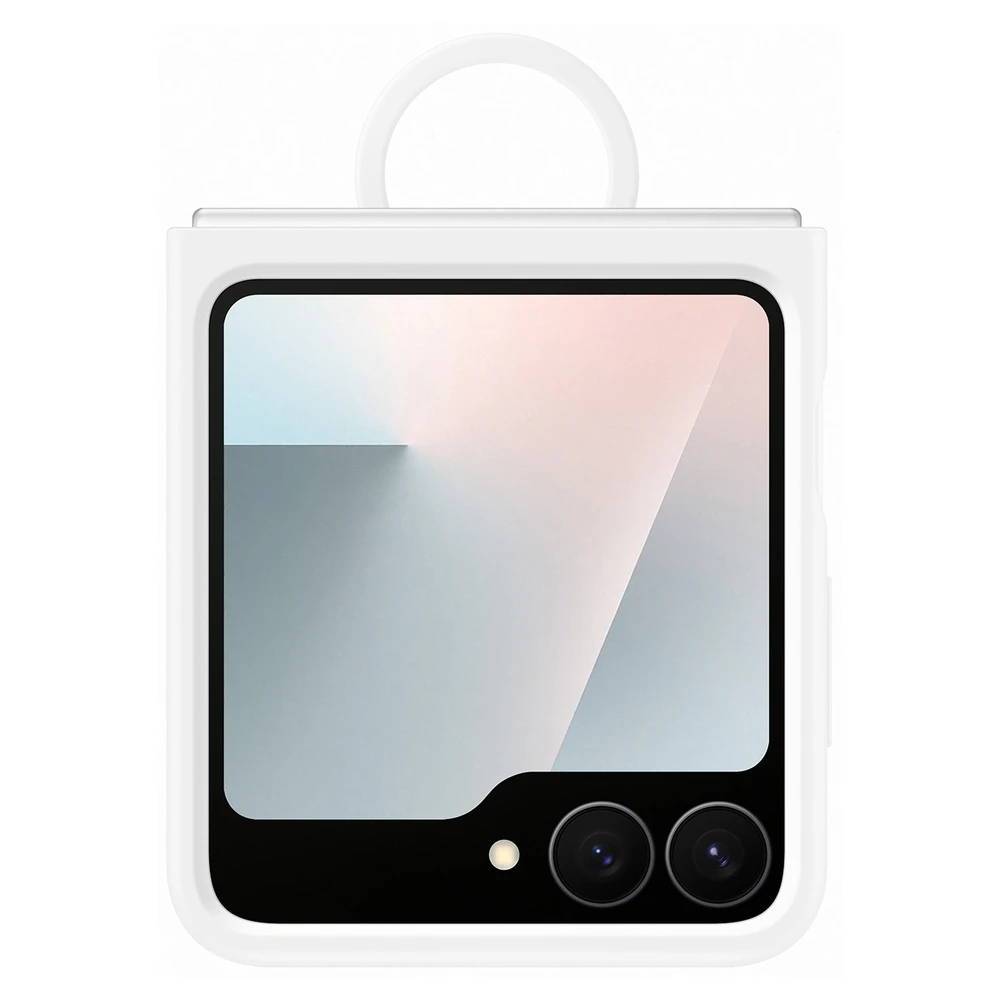 PF741TWEGWW Silikoninis dėklas Samsung Galaxy Flip7 FE, Baltas