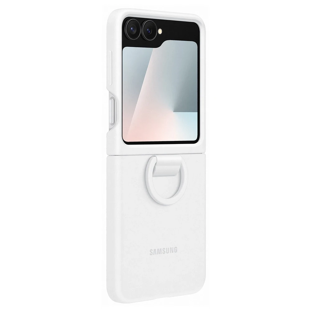 PF741TWEGWW Silikoninis dėklas Samsung Galaxy Flip7 FE, Baltas