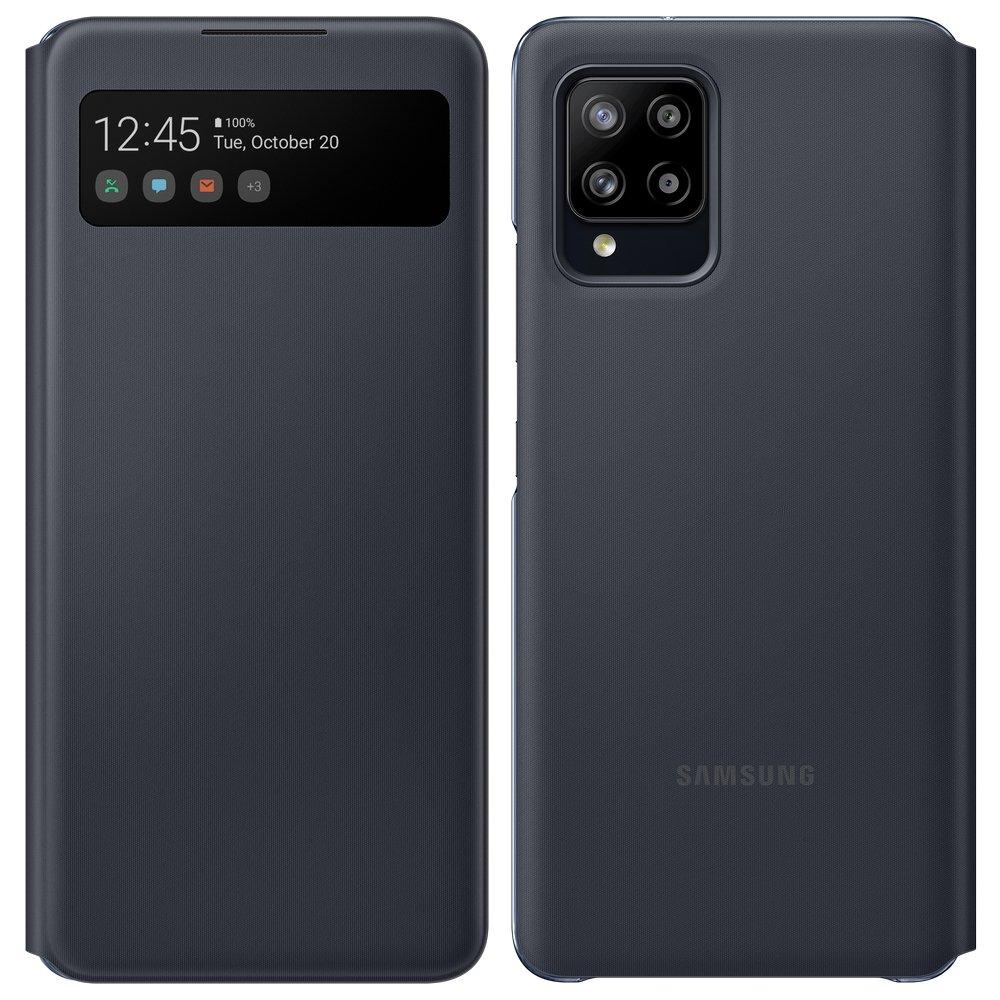 Dėklas EA426PBE Smart S View dangtelis, skirtas Samsung Galaxy A42 (5G) (Juodas)