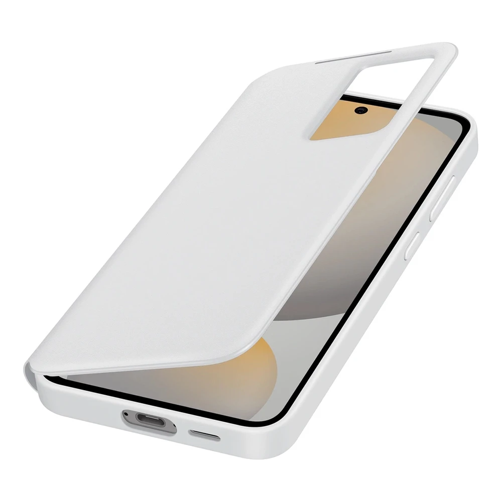 112803 EF-ZS721CWE Samsung Smart View dėklas Galaxy S24 FE baltos spalvos
