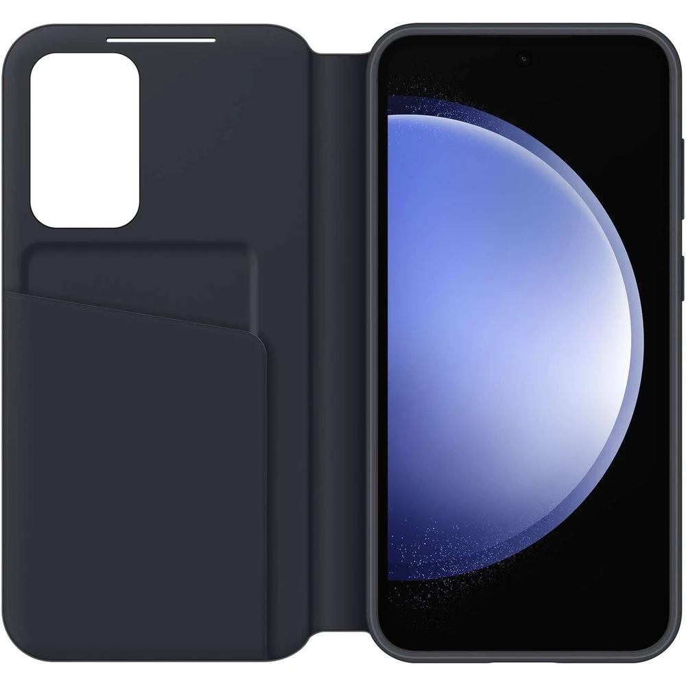 Samsung Galaxy S23 FE Smart View piniginės dėklas Juodas