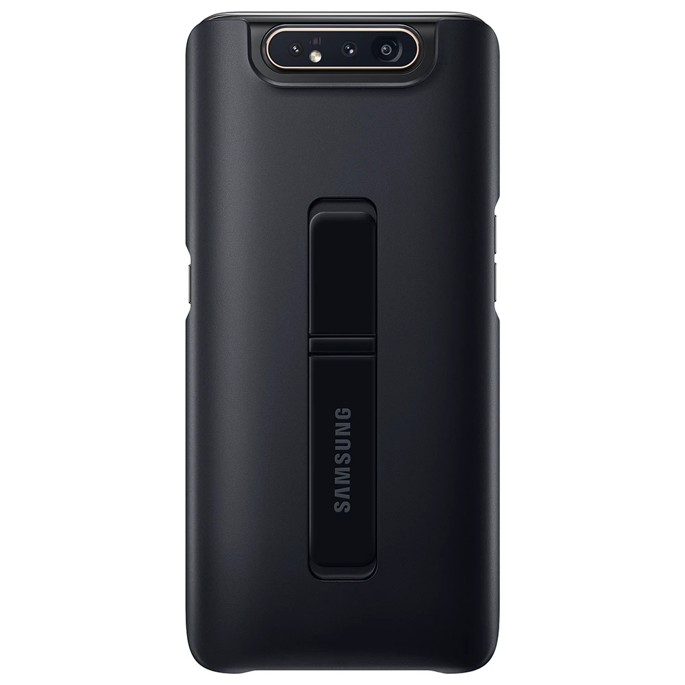 Samsung Galaxy A80 dėkliukas su stovu (Juodas) PA805CBE 