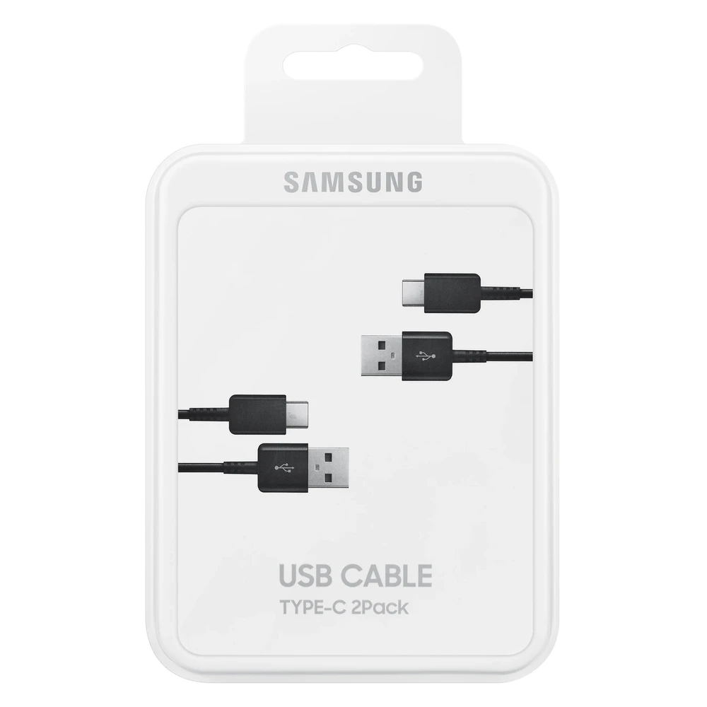 Samsung Įkrovimo kabelis (C tipo USB) (Juodas) 2 vnt.