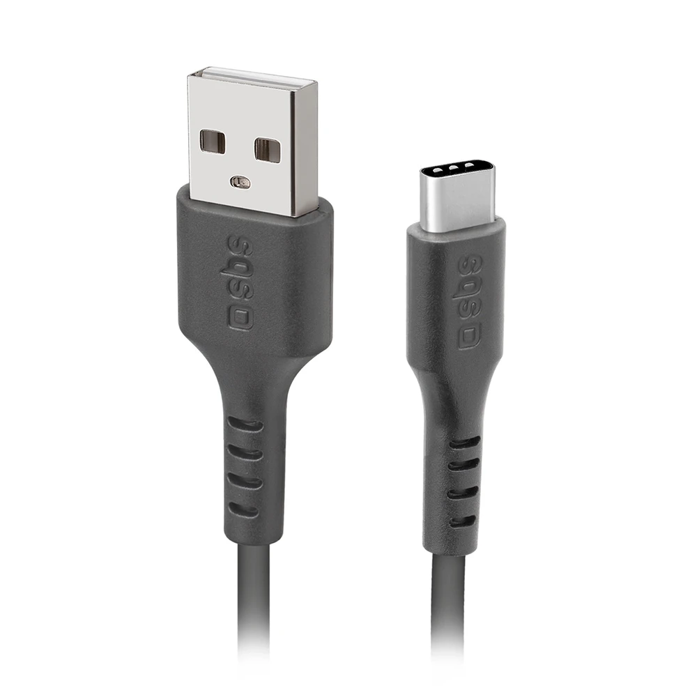 SBS TECABLEMICROC15K USB-A – USB-C kabelis 1.5m – juodos spalvos