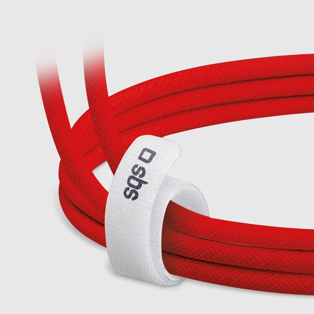 SBS TECABLETISSUETCCR USB-C – USB-C 1.5m 60W pintas kabelis – raudonos spalvos