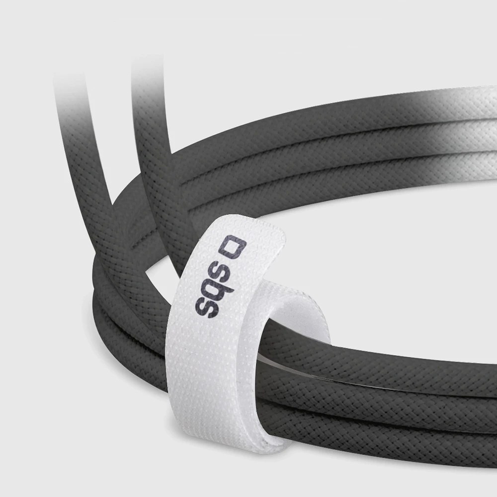 SBS TECABLETISSUETCK USB-C – USB-C 1.5m 60W pintas kabelis – juodos spalvos