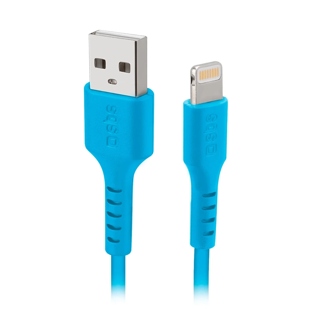 SBS TECABLEUSBIP589A USB-A – Lightning kabelis – mėlynos spalvos