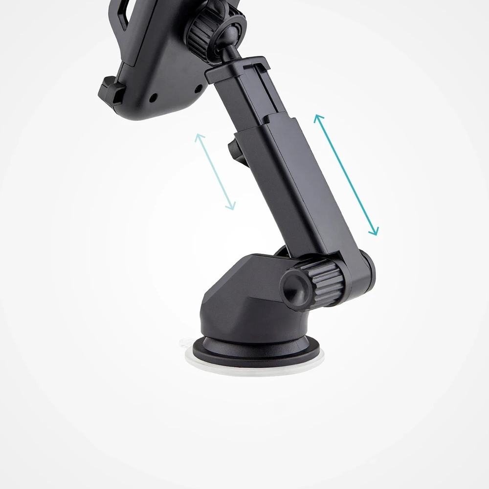 SBS Teleskopinis automobilinis laikiklis with suction cup juodos spalvos