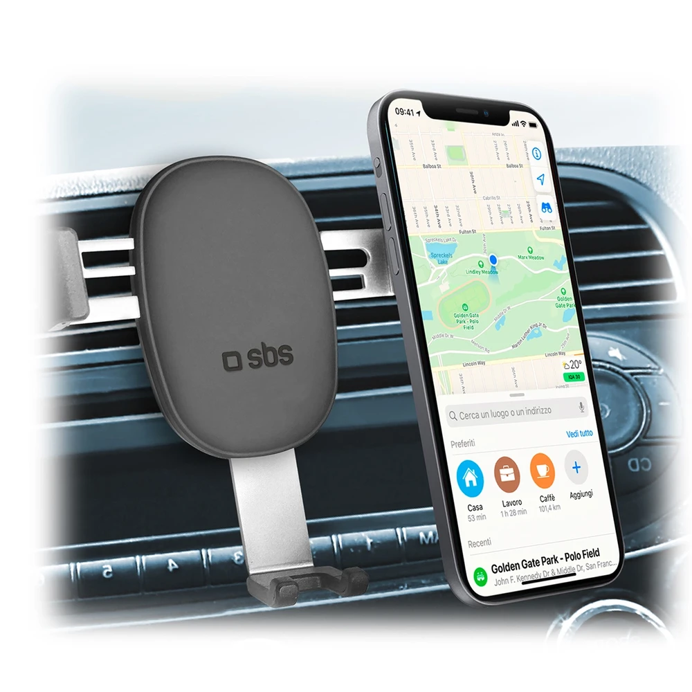 SBS TESUPPCLIPGRAVK telefono laikiklis for air vent, gravity – juodos spalvos
