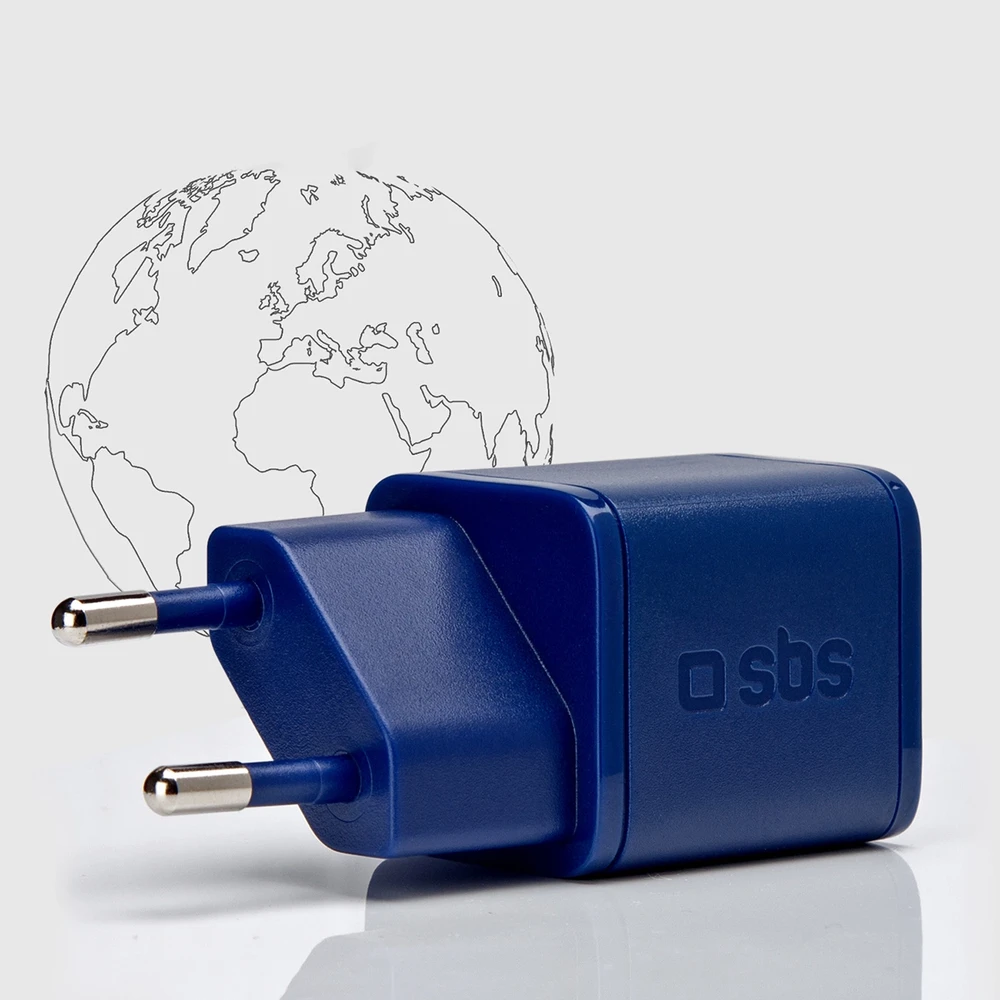 SBS TETRGAN1C20B 20W GaN laidinis įkroviklis su Power Delivery – Mėlyna