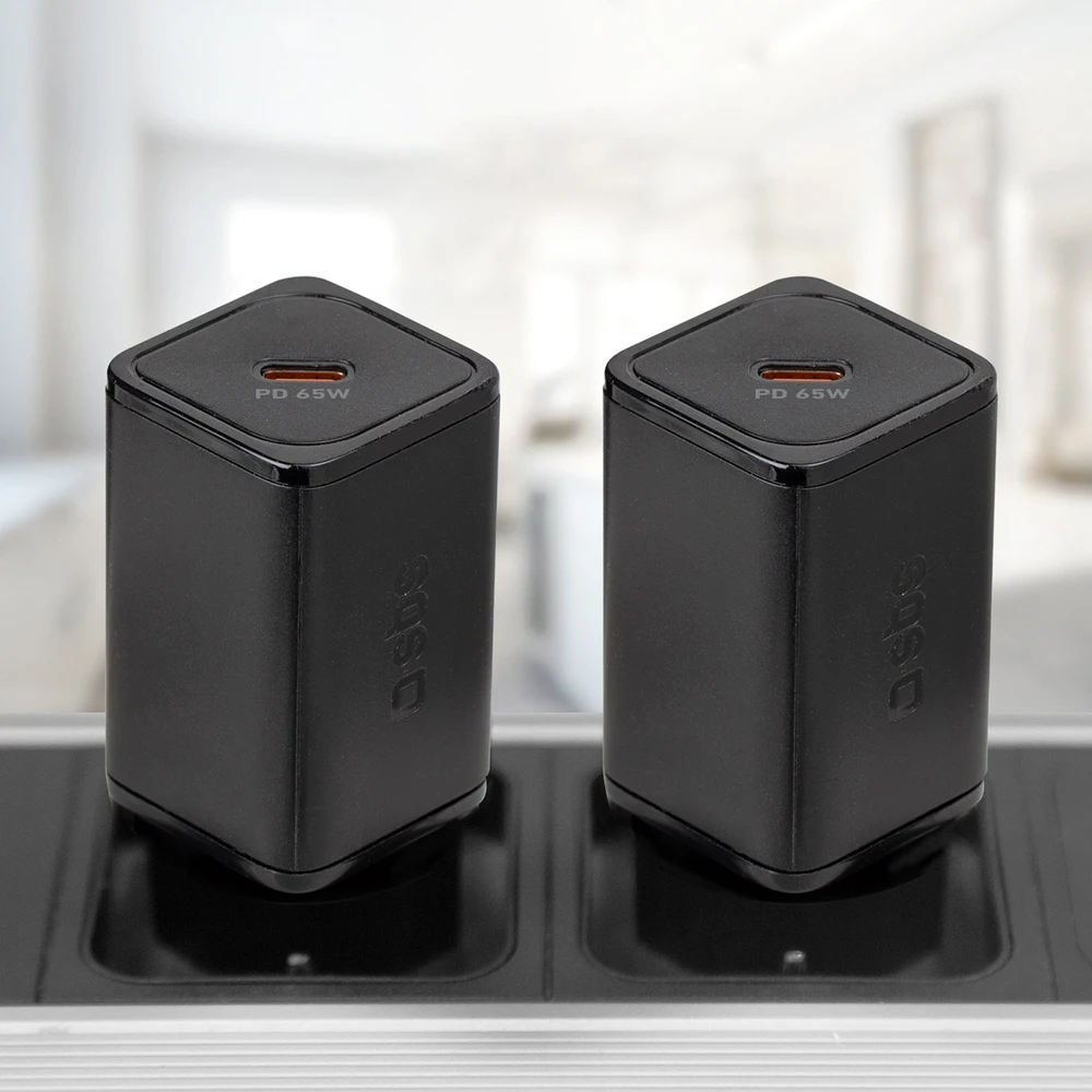 SBS TETRGAN1C65W 65W GaN Power Delivery įkroviklis – juodos spalvos