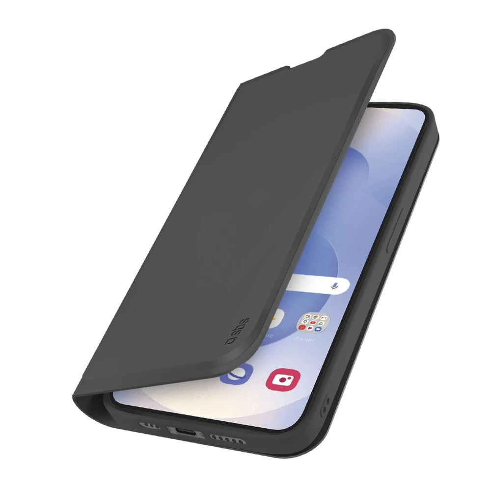 Dėklas SBS Galaxy S25 Edge Wallet smooth, juodas
