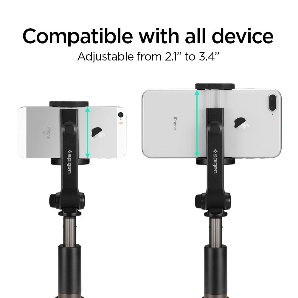 Spigen Selfiestick Tripod S540W juodos spalvos Bluetooth 000SS24111