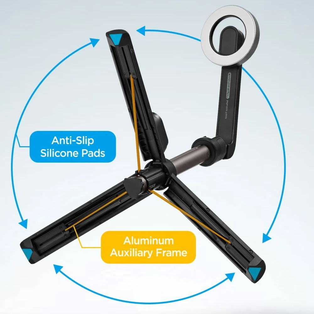 Asmenukių lazda Spigen S571W MagSafe Bluetooth with tripod – juodos spalvos