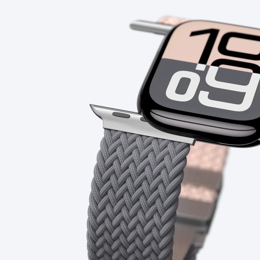 Set of 2 AmazingThing Blend Band for Apple Watch 45/46/49mm – Rožinė-Gray/Rožinė