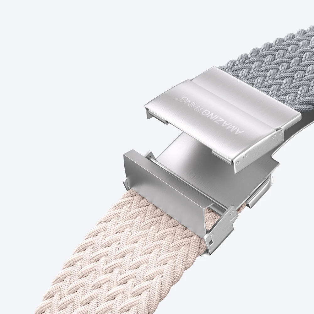 Set of 2 AmazingThing Blend Band for Apple Watch 45/46/49mm – Rožinė-Gray/Rožinė