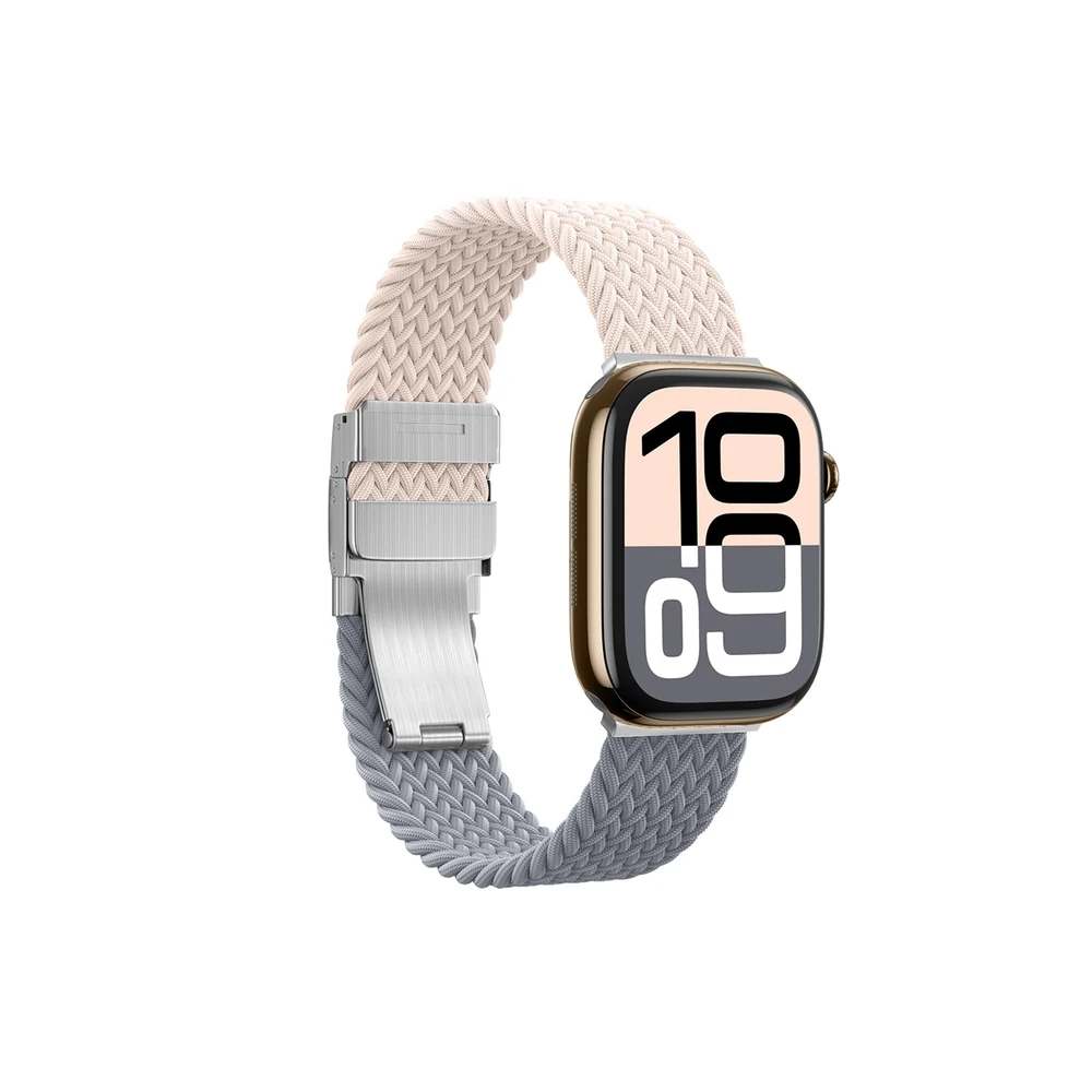 Set of 2 AmazingThing Blend Band for Apple Watch 45/46/49mm – Rožinė-Gray/Rožinė