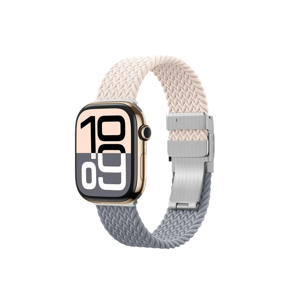 Set of 2 AmazingThing Blend Band for Apple Watch 45/46/49mm – Rožinė-Gray/Rožinė
