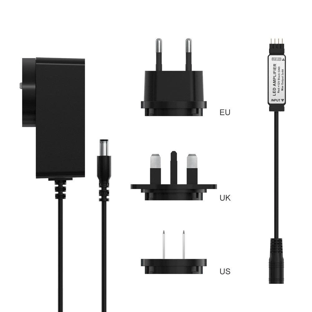 Sonoff LED juostos stiprintuvas ir maitinimo adapteris KZ1202000 RGB
