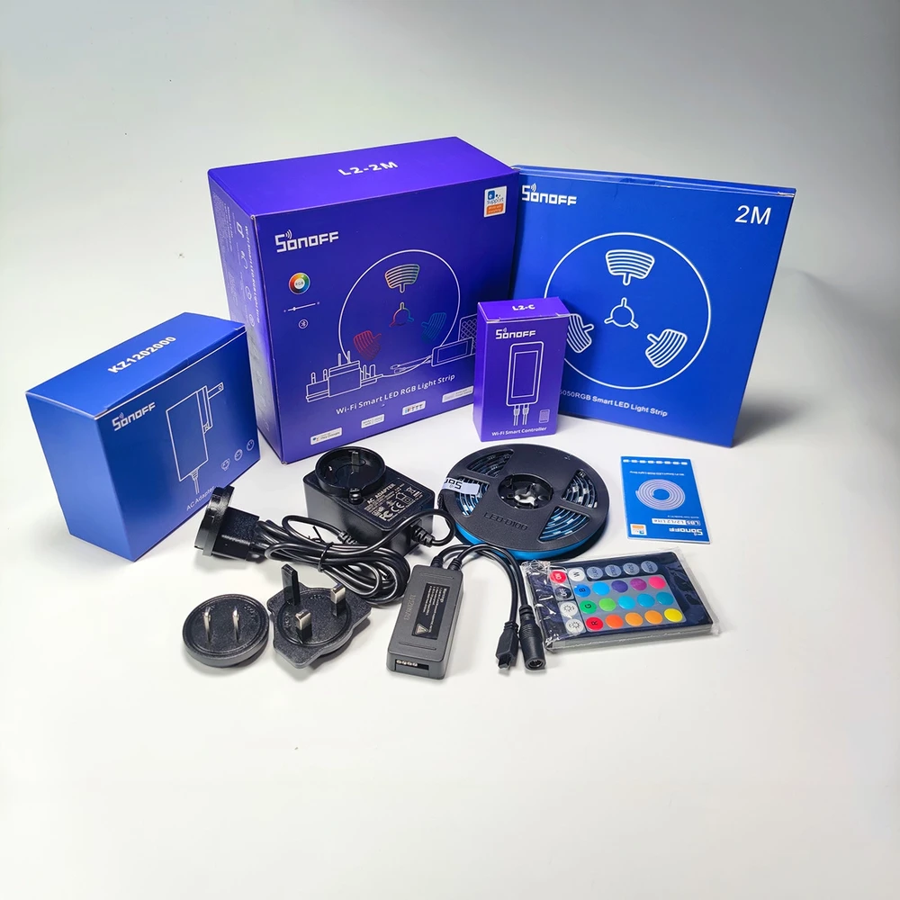 SONOFF L2 Wifi LED juostos komplektas 2 metrų ilgumo (Wifi, Bluetooth)