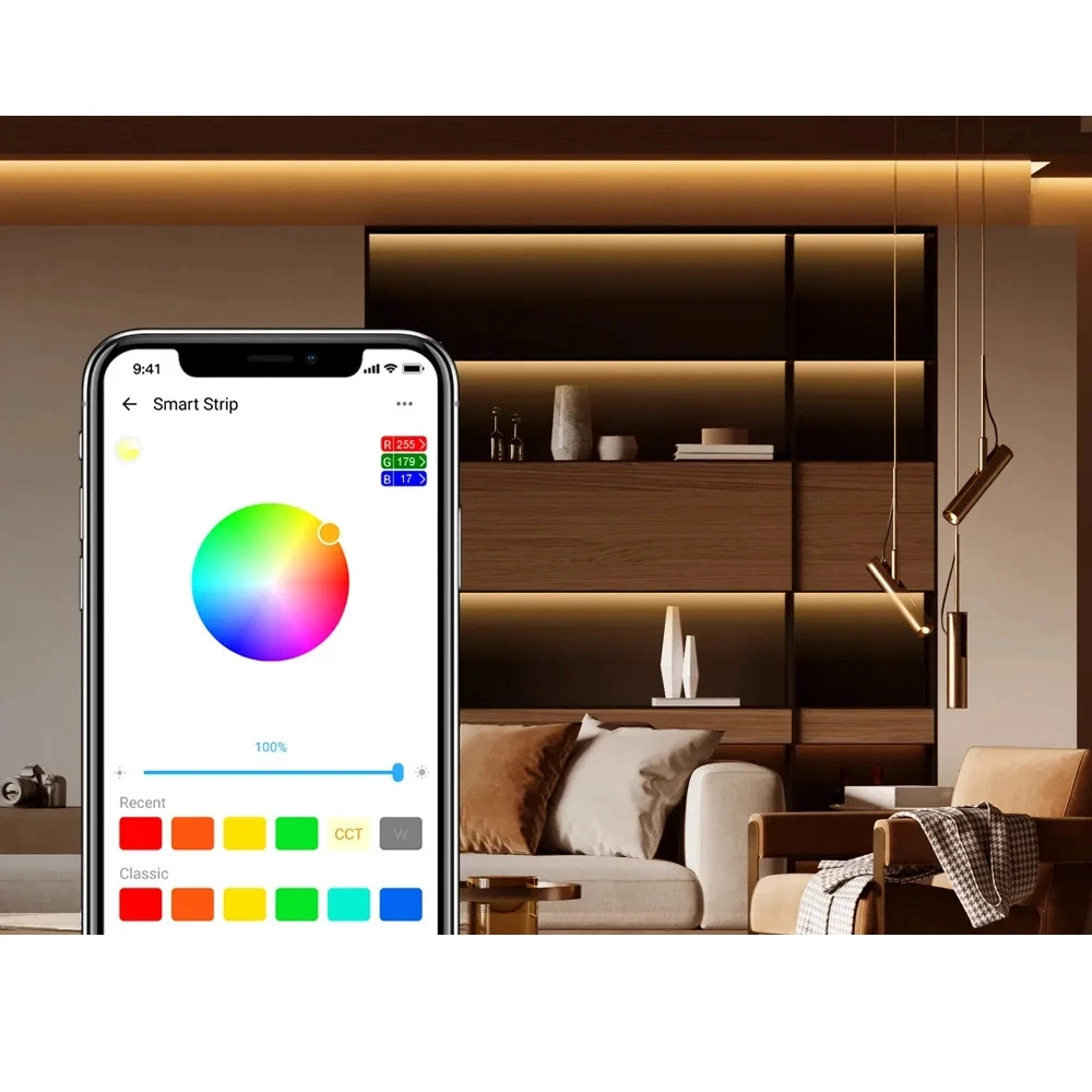 SONOFF L2 Wifi LED juostos komplektas 2 metrų ilgumo (Wifi, Bluetooth)