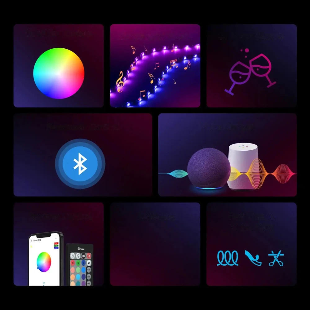 Sonoff L2 5m Išmanioji LED RGB juosta - rinkinys