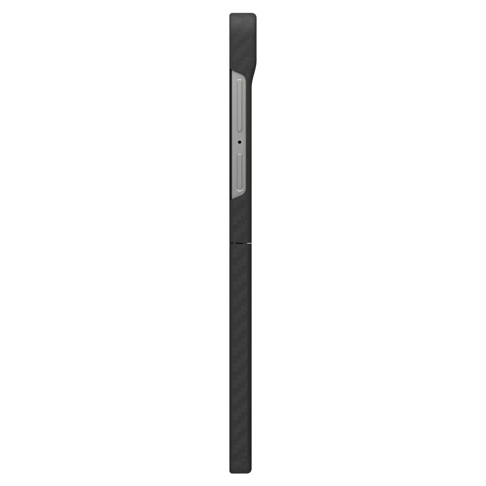 Juodas (Aramid) dėklas Samsung Galaxy Z Flip 7 telefonui „Spigen Airskin”