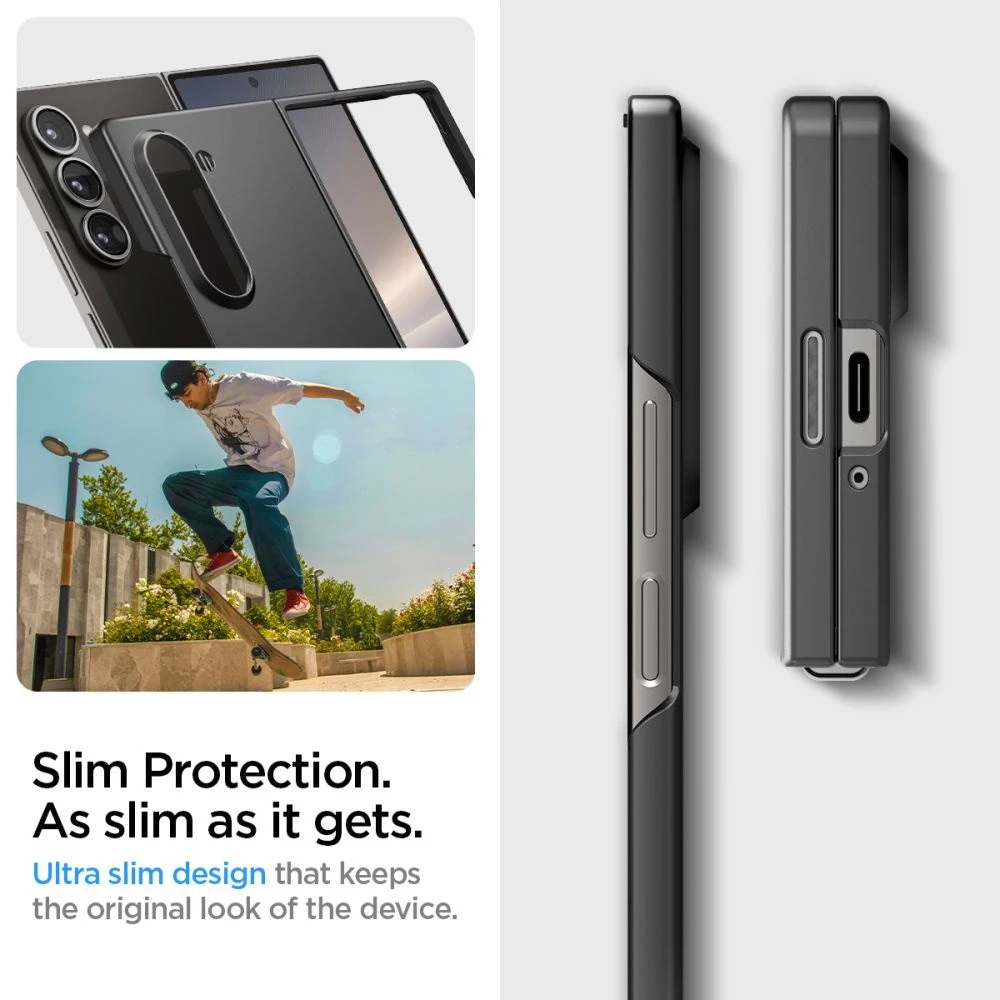 Spigen Airskin – dėklas skirtas Samsung Galaxy Z Fold 6 Juodas
