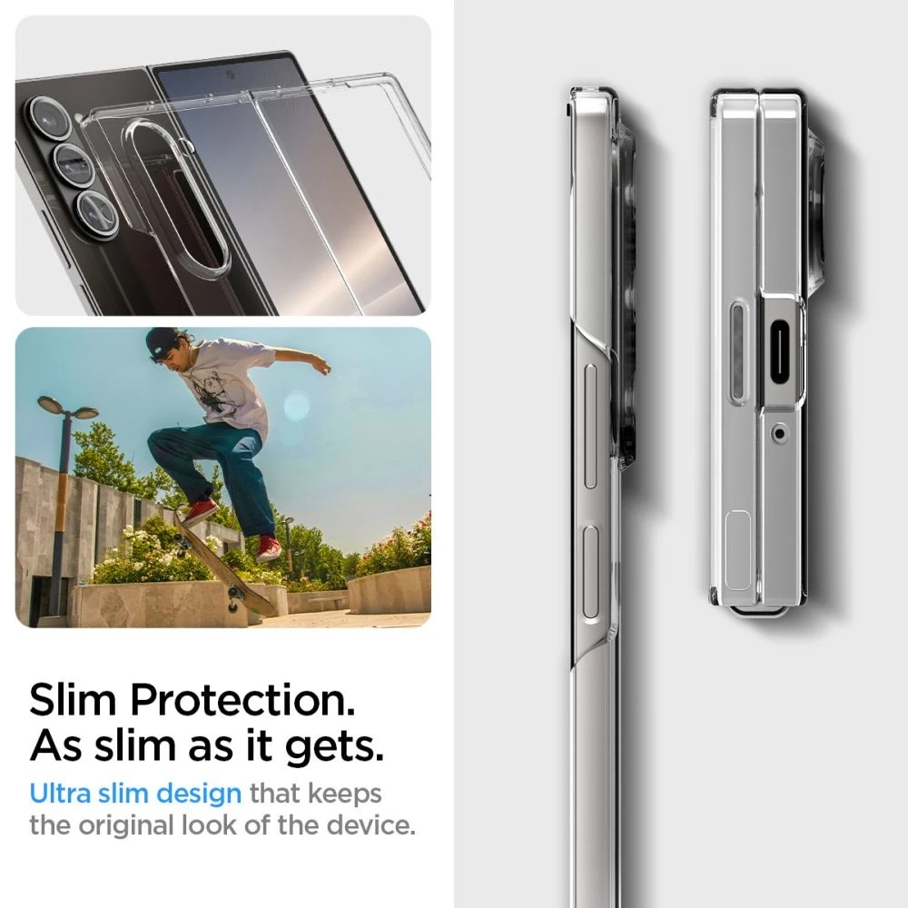 Spigen Airskin – dėklas skirtas Samsung Galaxy Z Fold 6 Crystal Clear