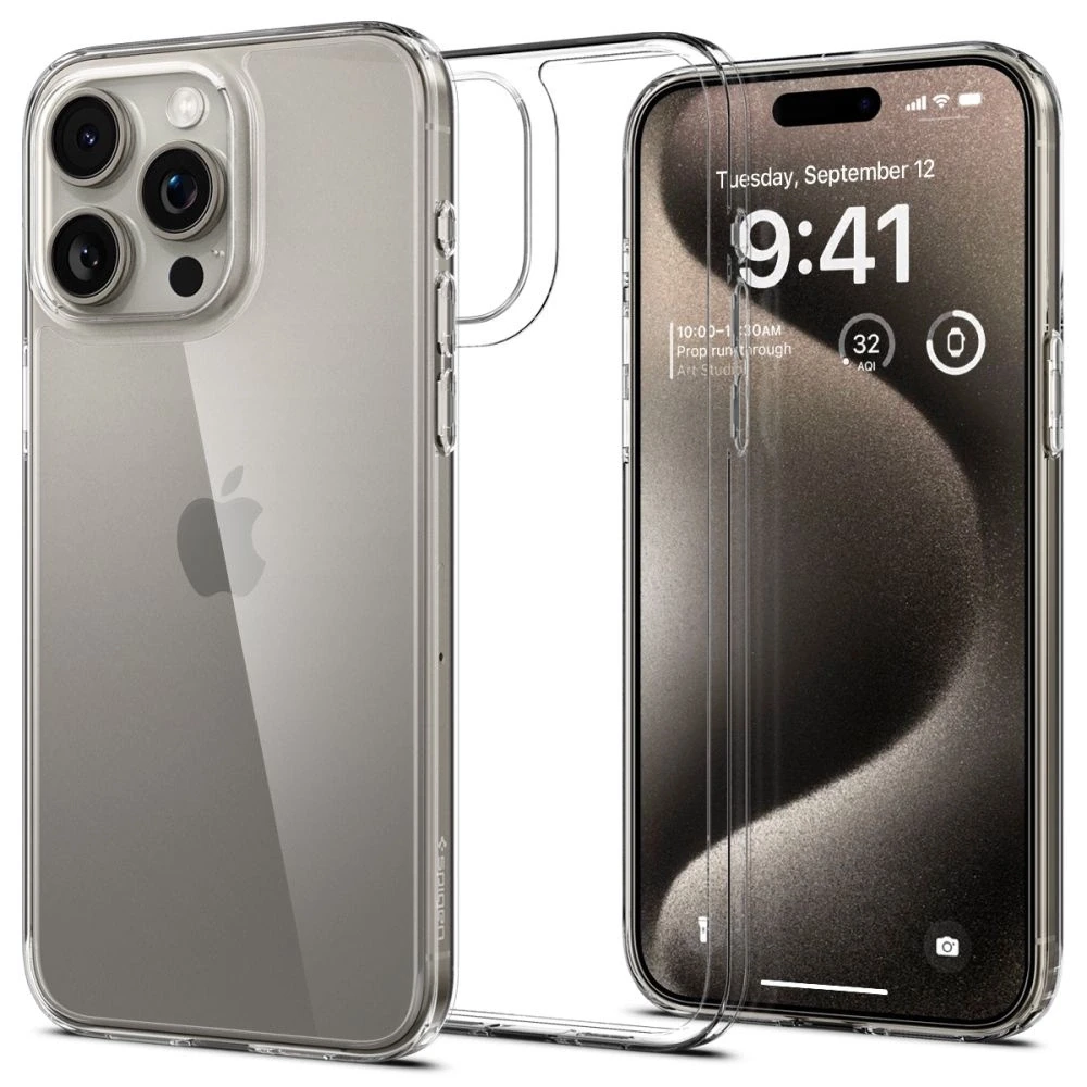 Apple iPhone 15 Pro Max Spigen Airskin Hybrid Crystal dėklas telefonui skaidrus