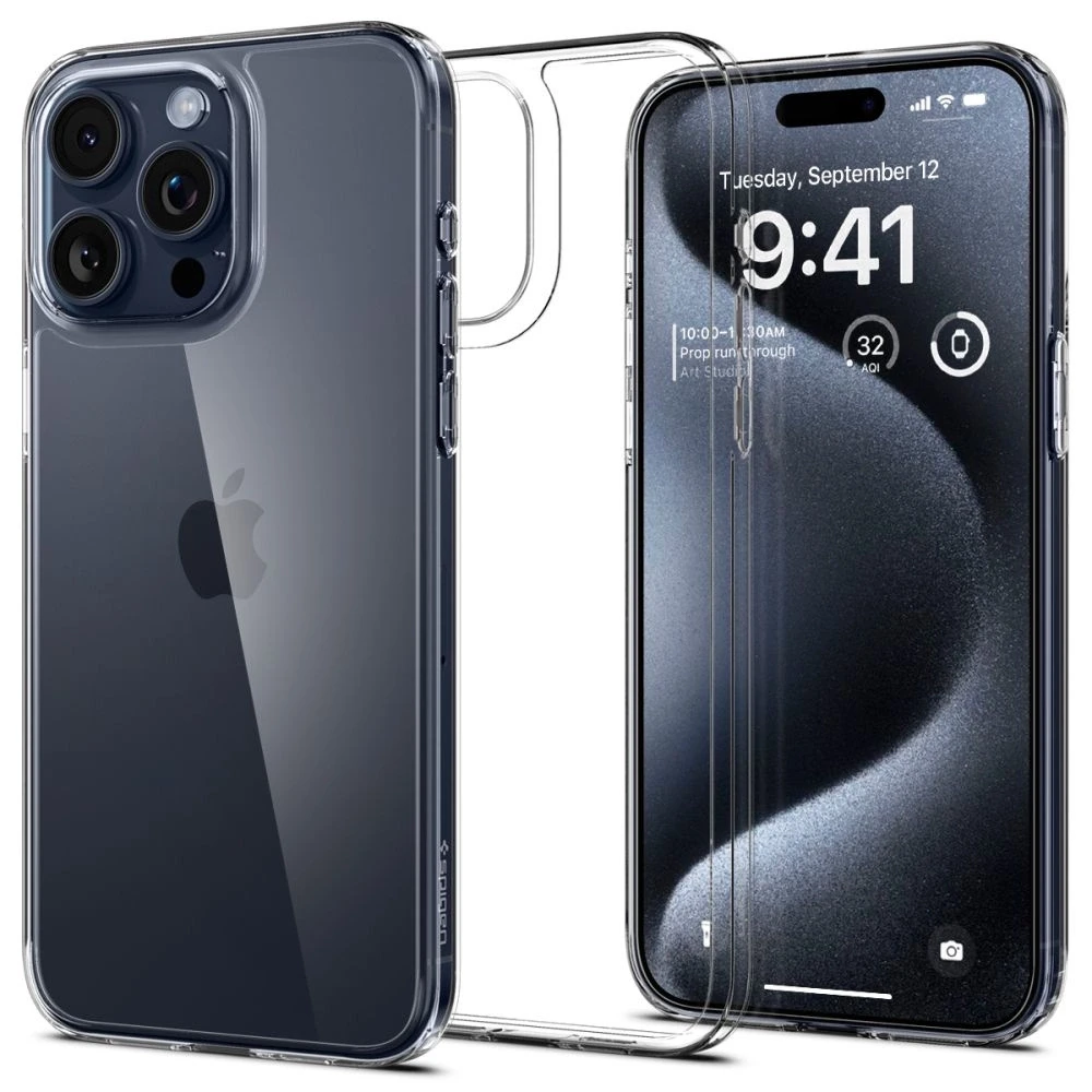 Apple iPhone 15 Pro Spigen Airskin Hybrid Crystal dėklas telefonui skaidrus