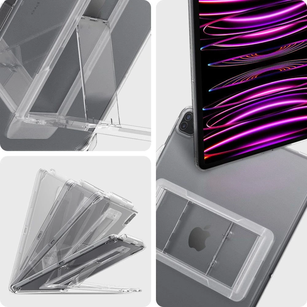 Spigen AirSkin Hybrid "S" Apple iPad Pro 12.9 2021 / 2022 CRYSTAL dėklas planšetiniam kompiuteriui skaidrus