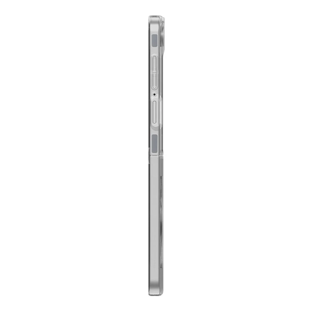 Dėklas Spigen AirSkin Mag MagSafe Samsung Galaxy Z Flip 7 Crystal skaidrus ir baltos spalvos
