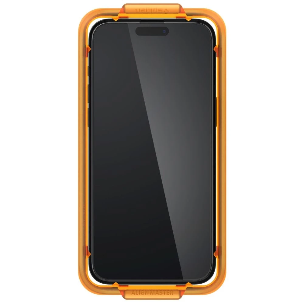 Apsauginis stiklas telefonui Apple iPhone 15 Pro Max Spigen ALM Glass FC 2-pack juodas