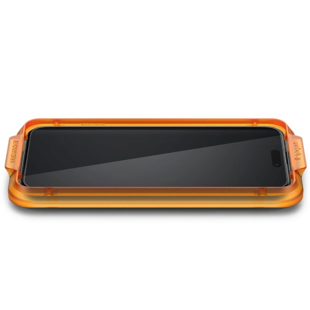 Apsauginis stiklas telefonui Apple iPhone 15 Pro Max Spigen ALM Glass FC 2-pack juodas