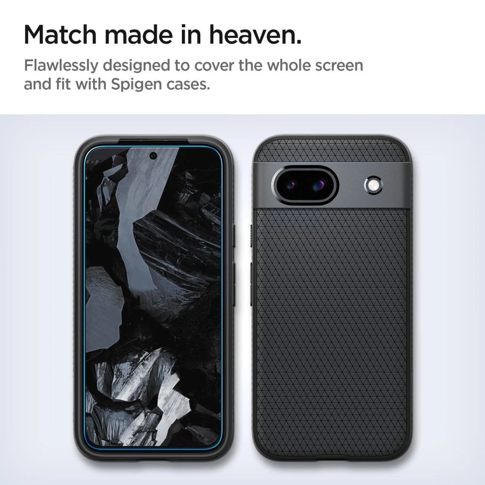 Apsauginis stiklas Google Pixel 8A Spigen ALM Glas.tr 2-pack skaidrus