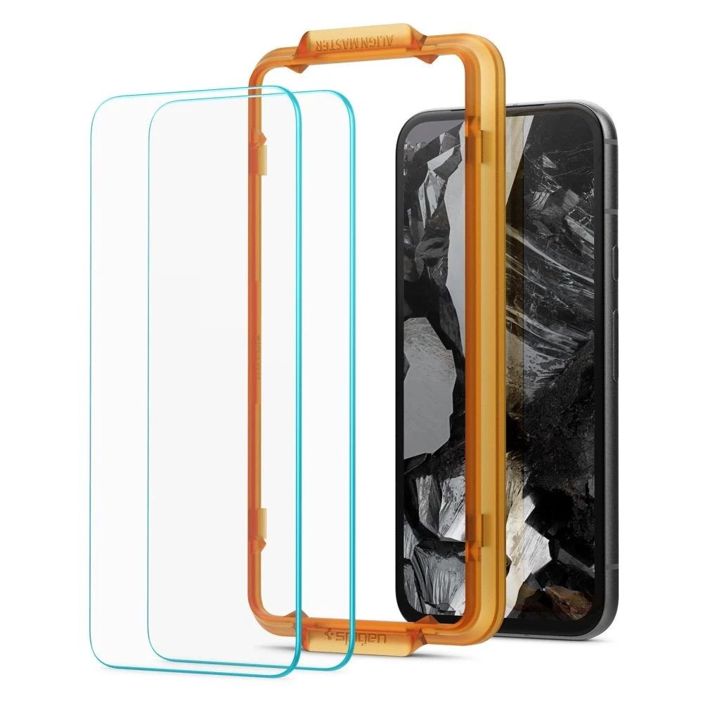 Apsauginis stiklas Google Pixel 8A Spigen ALM Glas.tr 2-pack skaidrus